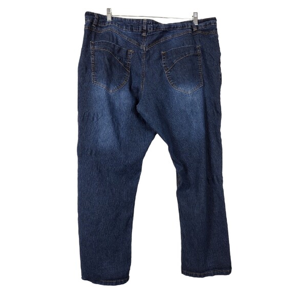 Rebel By Right Womens Size 3XL Denim Blue Jeans Stretch Stone Washed High Rise - Picture 4 of 5